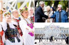 Vilniuje atidaryta dainų šventei skirta instaliacija „Sodai“
