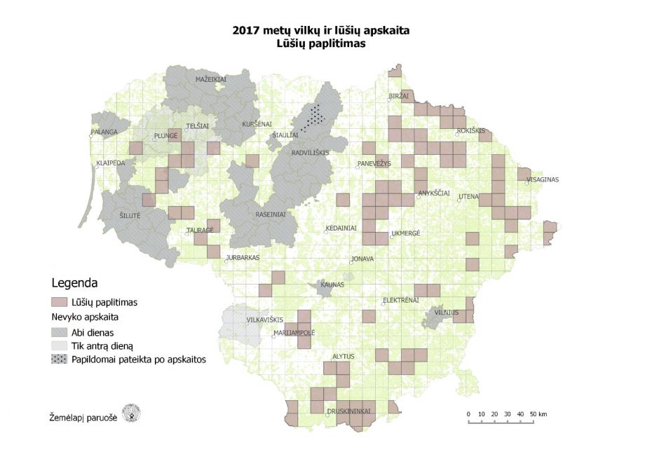 Vilkai ir lūšys bus skaičiuojami naujais būdais