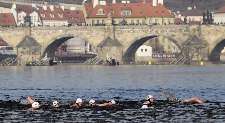 Kalėdinės maudynės Prahoje