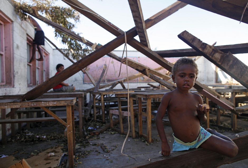 Vanuatu premjeras: ciklono aukų tikriausiai reikšmingai nebepadaugės