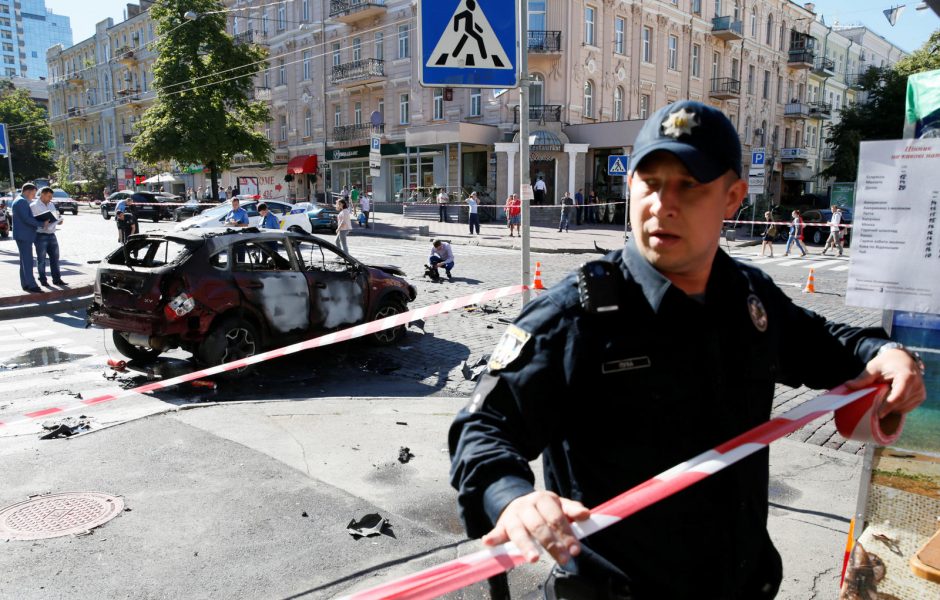 Kijeve susprogdintas žinomas Baltarusijos žurnalistas