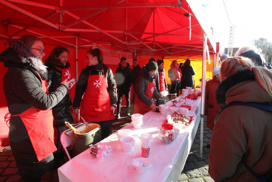 Maltiečių sriuba šildė ir klaipėdiečių širdis