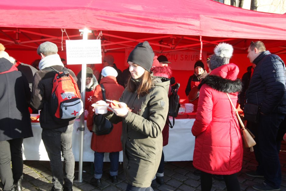 Maltiečių sriuba šildė ir klaipėdiečių širdis