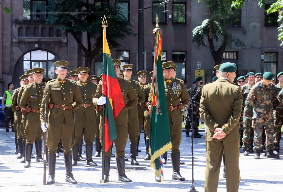 Karo muziejaus sodelyje pasikeitė Lietuvos šaulių sąjungos vadai