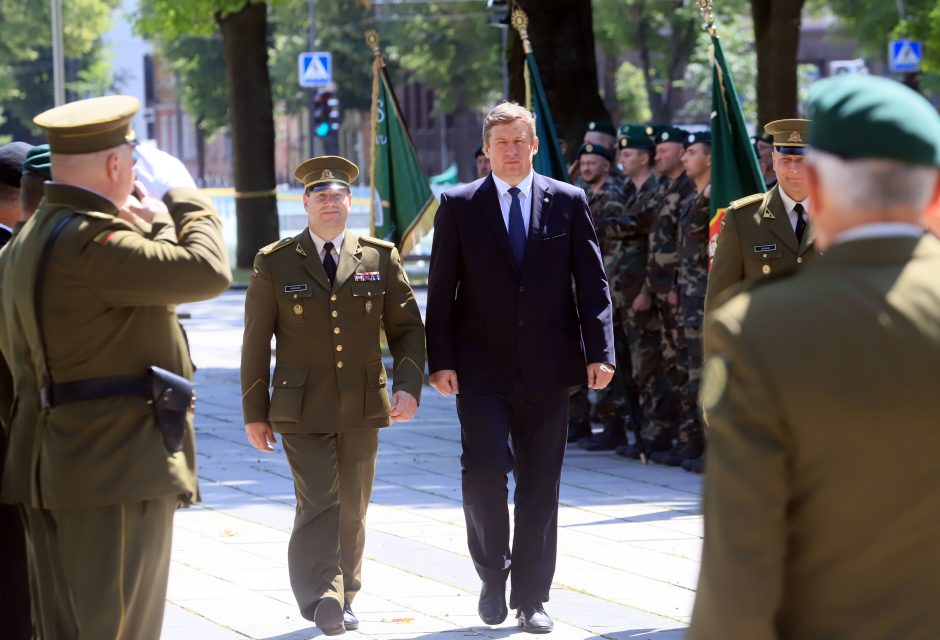 Karo muziejaus sodelyje pasikeitė Lietuvos šaulių sąjungos vadai