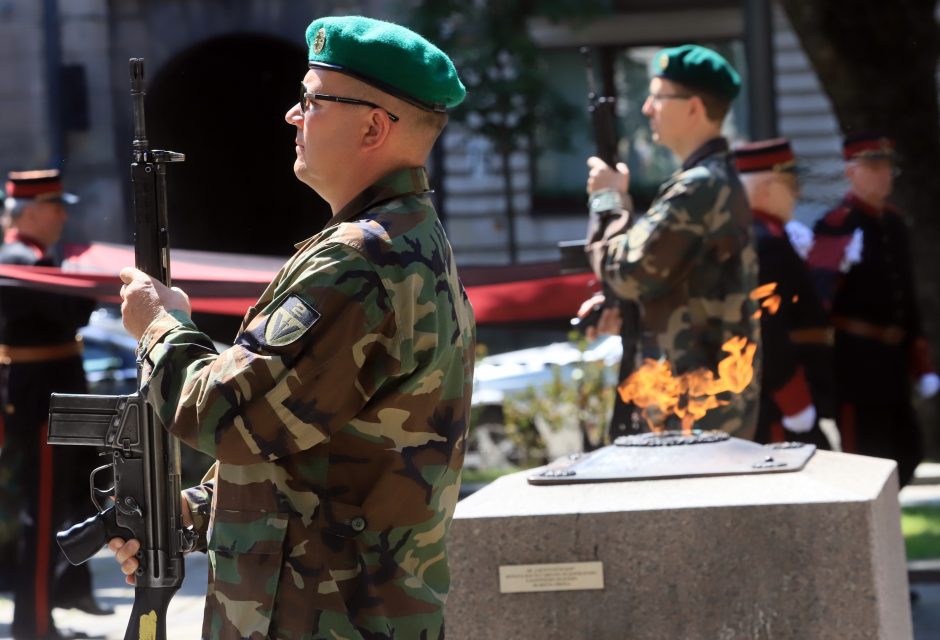 Karo muziejaus sodelyje pasikeitė Lietuvos šaulių sąjungos vadai