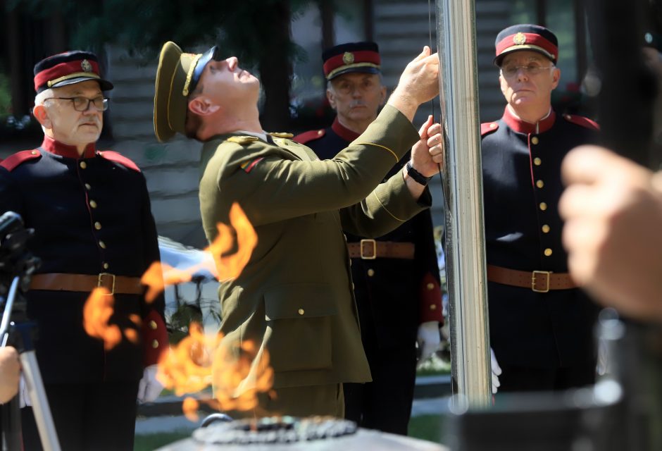 Karo muziejaus sodelyje pasikeitė Lietuvos šaulių sąjungos vadai