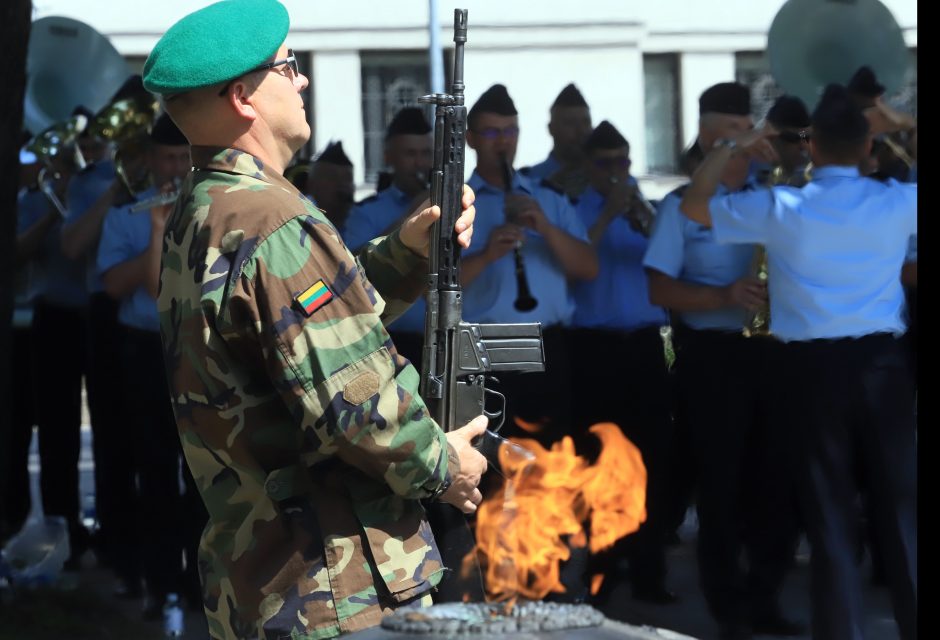 Karo muziejaus sodelyje pasikeitė Lietuvos šaulių sąjungos vadai