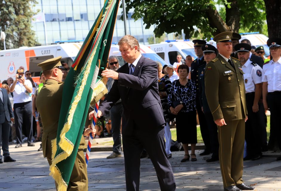 Karo muziejaus sodelyje pasikeitė Lietuvos šaulių sąjungos vadai