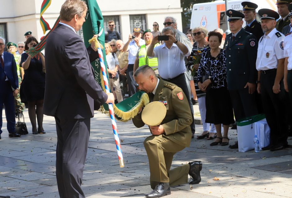 Karo muziejaus sodelyje pasikeitė Lietuvos šaulių sąjungos vadai