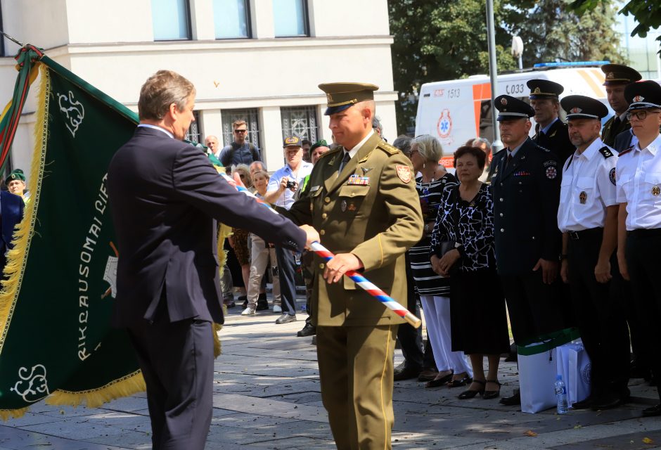 Karo muziejaus sodelyje pasikeitė Lietuvos šaulių sąjungos vadai