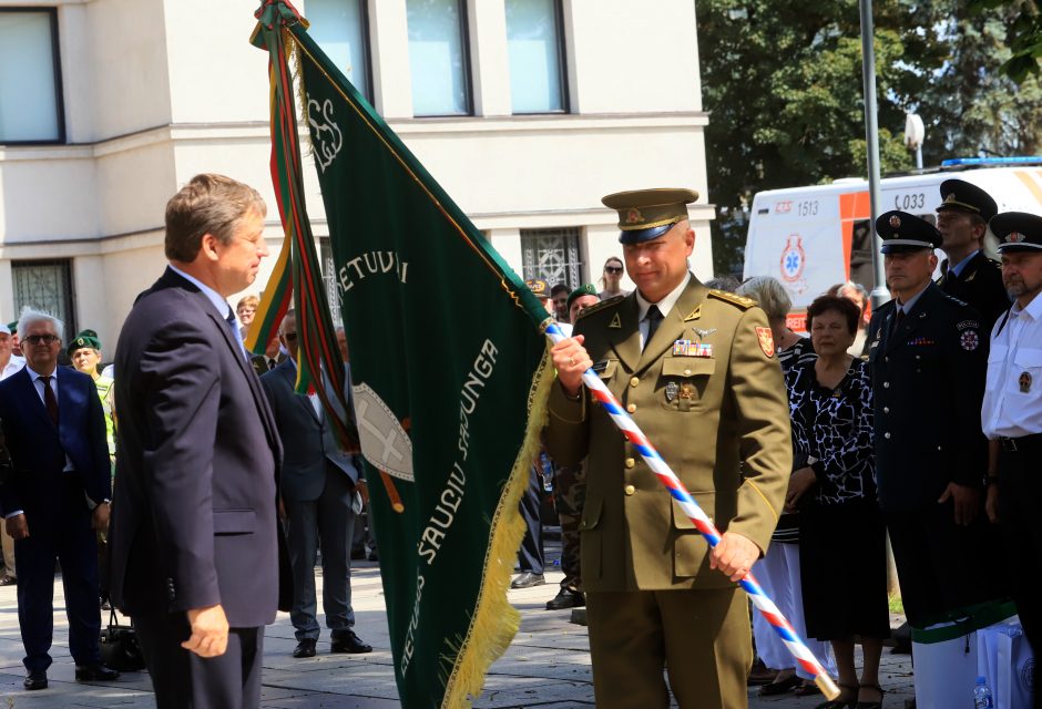 Karo muziejaus sodelyje pasikeitė Lietuvos šaulių sąjungos vadai