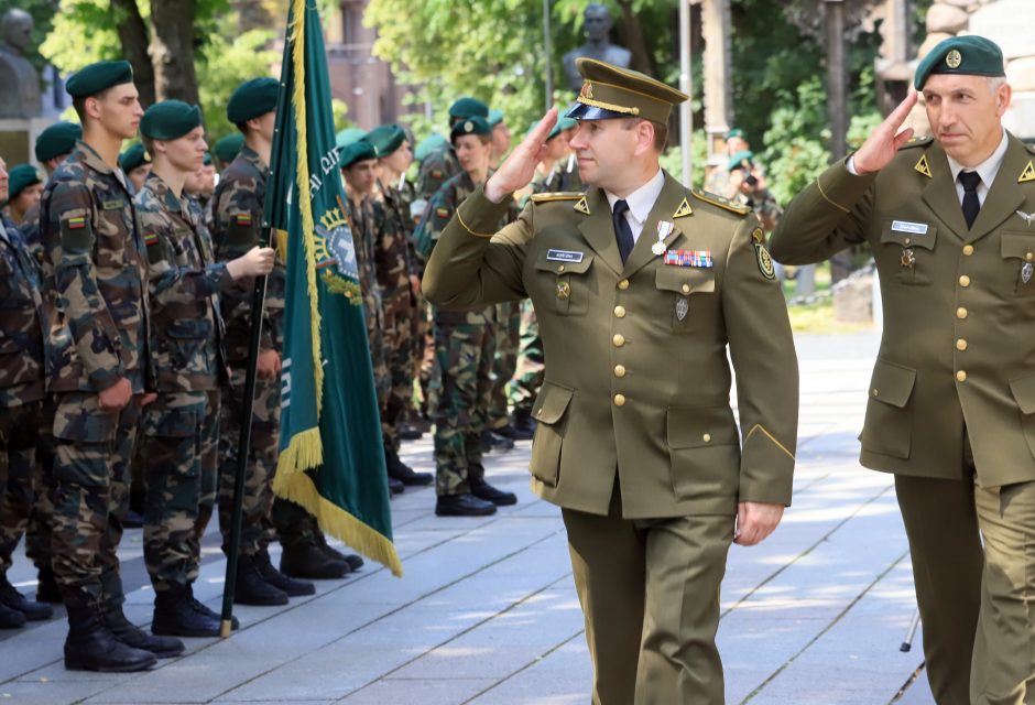 Karo muziejaus sodelyje pasikeitė Lietuvos šaulių sąjungos vadai