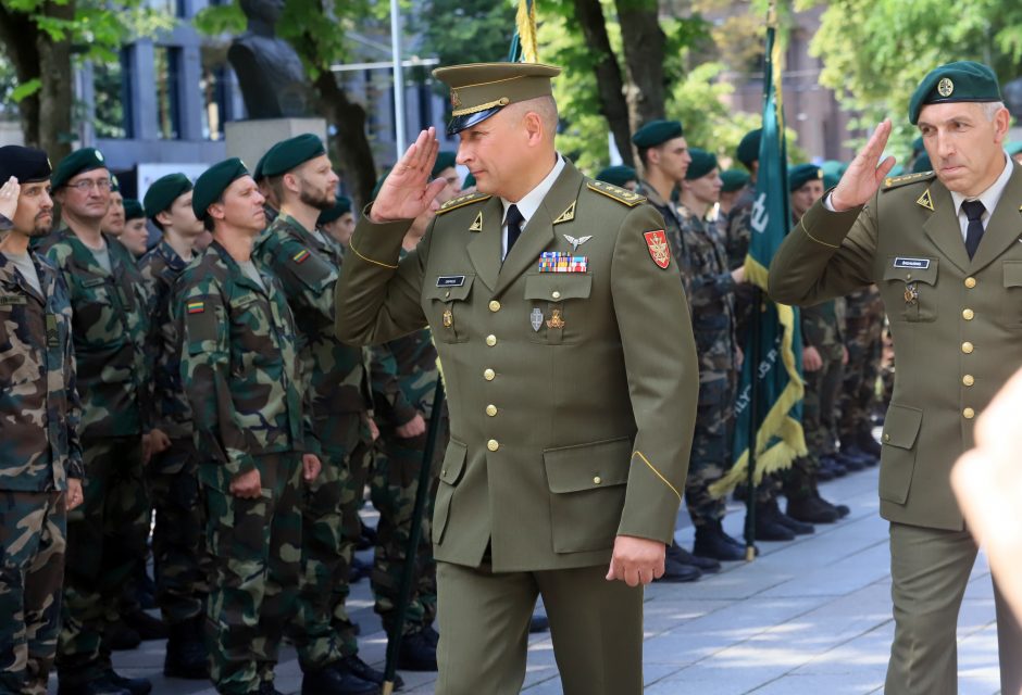 Karo muziejaus sodelyje pasikeitė Lietuvos šaulių sąjungos vadai