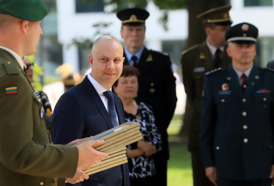 Karo muziejaus sodelyje pasikeitė Lietuvos šaulių sąjungos vadai