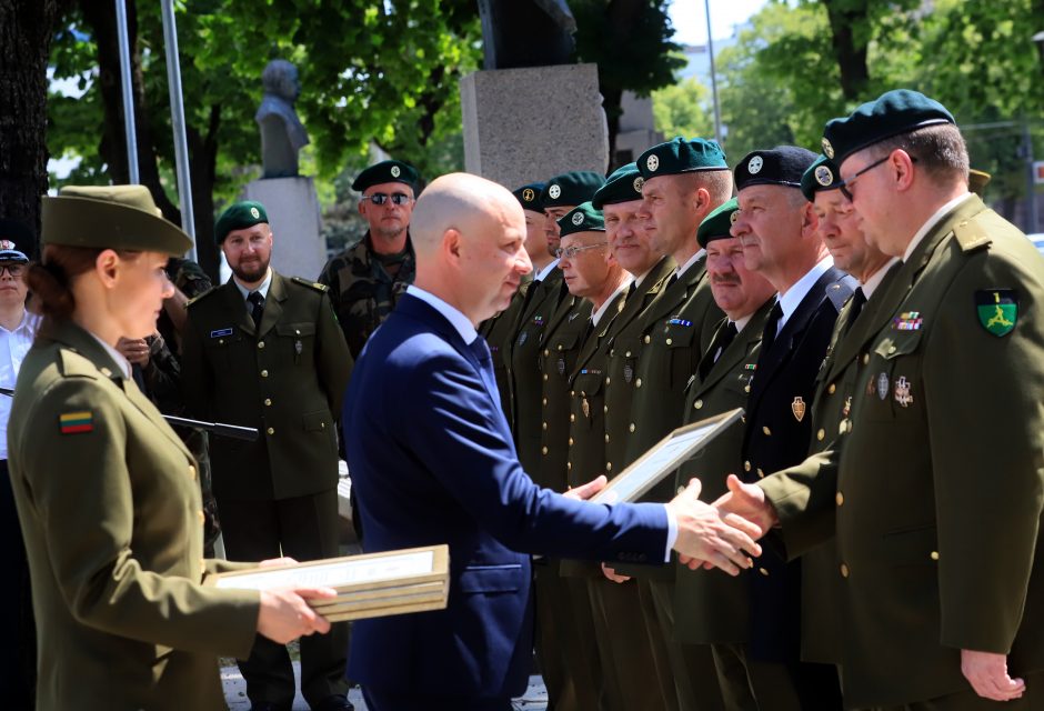 Karo muziejaus sodelyje pasikeitė Lietuvos šaulių sąjungos vadai