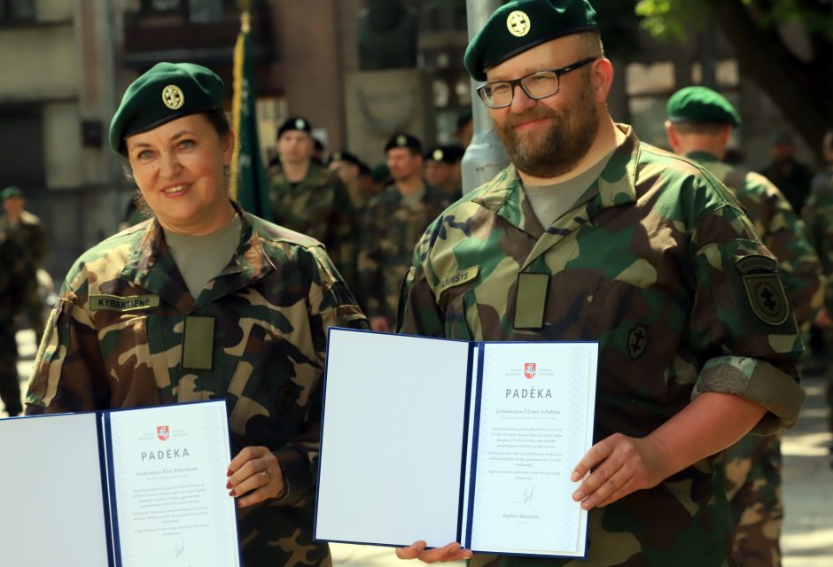 Karo muziejaus sodelyje pasikeitė Lietuvos šaulių sąjungos vadai