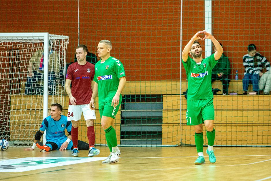 Salės futbolo A lyga: „Bruklinas“ – „K. Žalgiris“ – 2:11