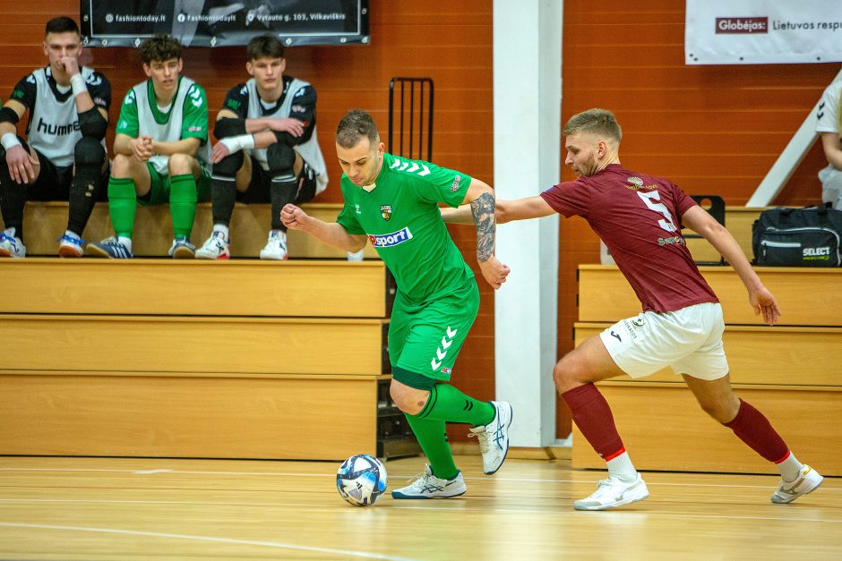 Salės futbolo A lyga: „Bruklinas“ – „K. Žalgiris“ – 2:11