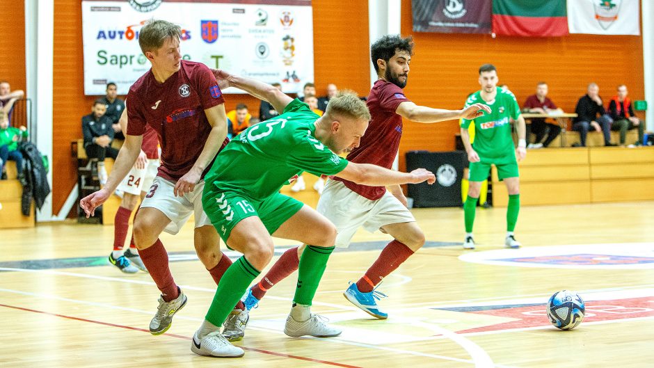 Salės futbolo A lyga: „Bruklinas“ – „K. Žalgiris“ – 2:11