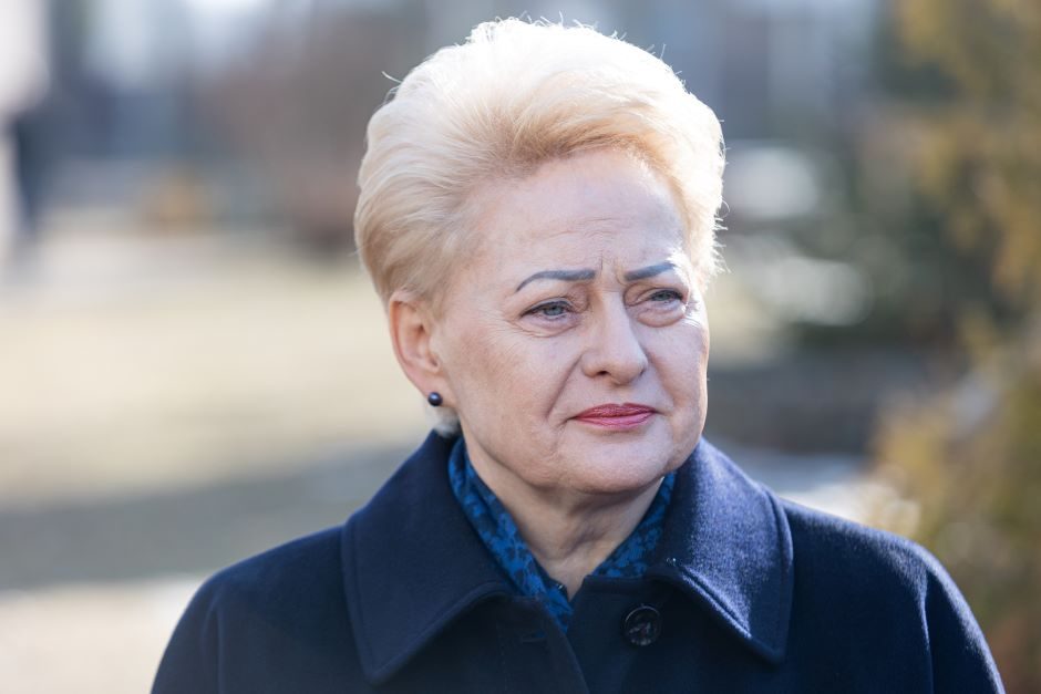 D. Grybauskaitė apie Ukrainoje besitęsiantį karą: tai didele dalimi yra Vakarų kaltė