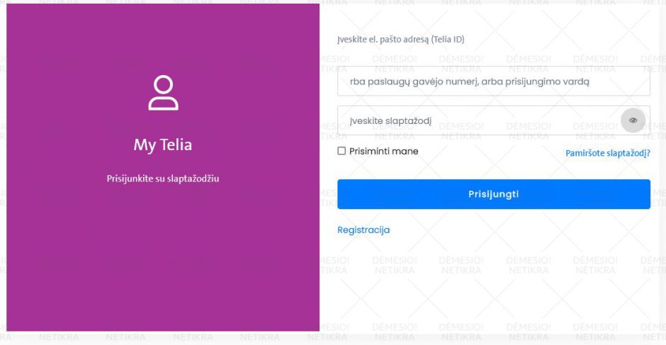 „Telia“ įspėja dėl finansinių sukčiavimų jų vardu