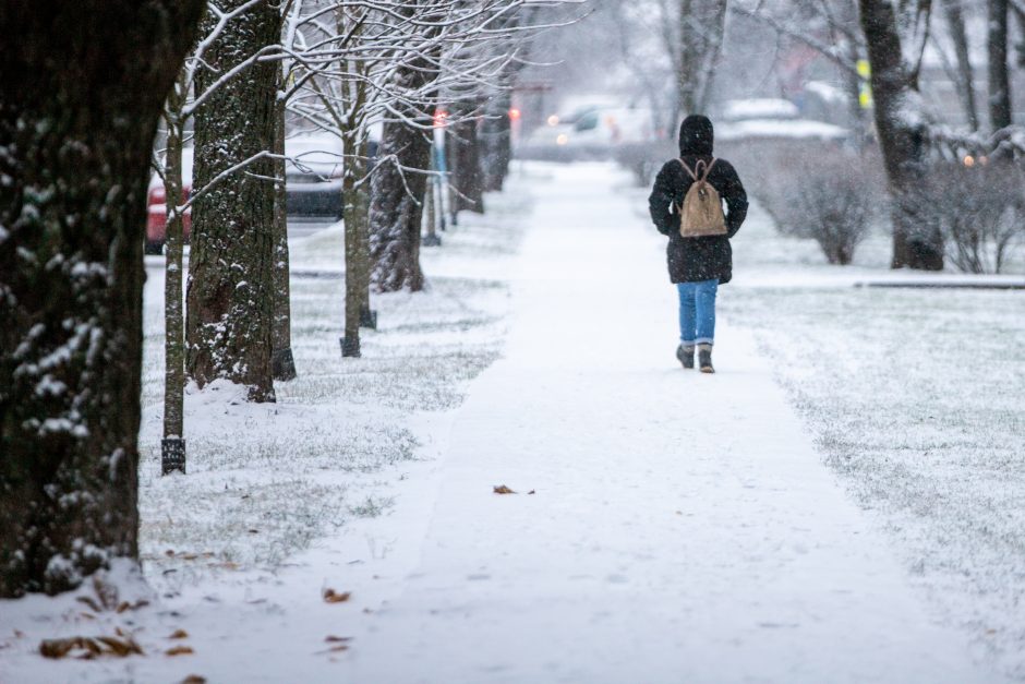 Kaunas pasidengė balta sniego skraiste: kokių orų sulauksime šią savaitę?