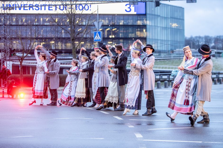 Lietuvos universiteto šimtmečio renginių startas – vienoje judriausių Kauno sankryžų