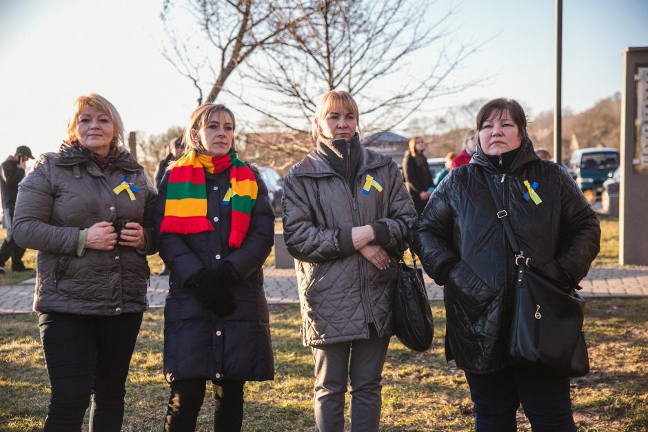 Vilkijiečių surengtoje Ukrainos palaikymo šventėje sutikta pabėgėlė: mūsų žmonės nepasiduos