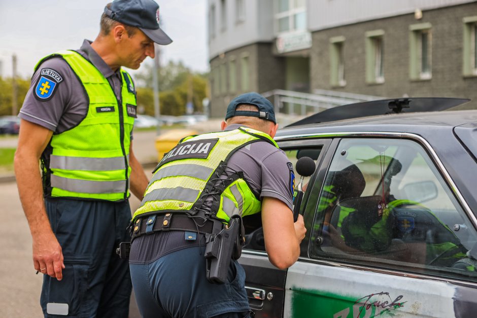 Neįprastas policijos reidas Kaune: kai kurie vairuotojai atvyko net du kartus