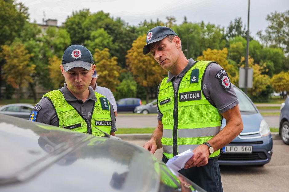 Neįprastas policijos reidas Kaune: kai kurie vairuotojai atvyko net du kartus