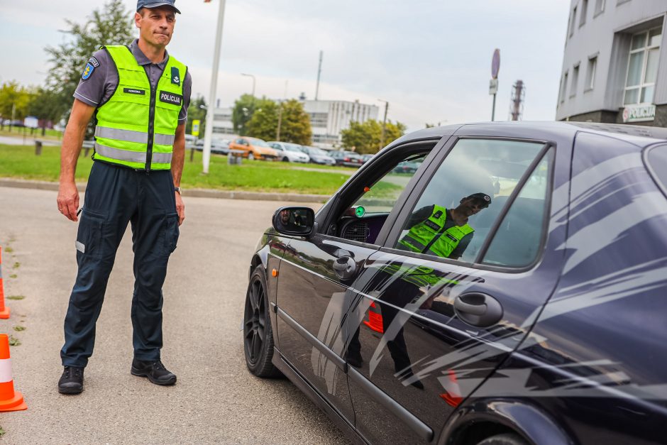 Neįprastas policijos reidas Kaune: kai kurie vairuotojai atvyko net du kartus