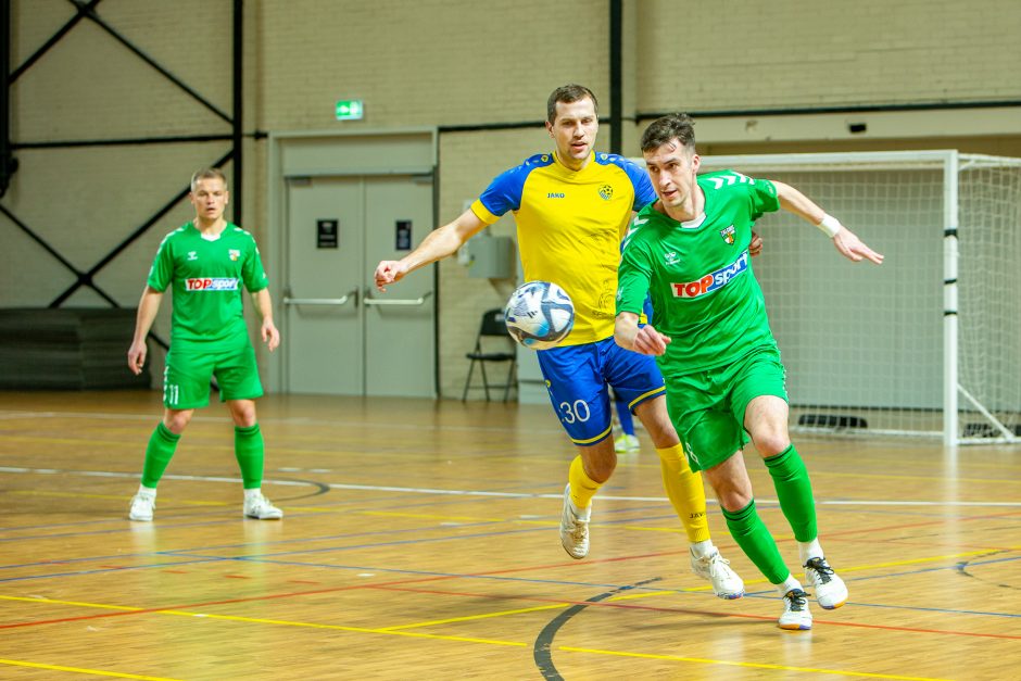 Salės futbolo A lyga: „K.Žalgiris“ – „Kėdainiai United“ 7:3