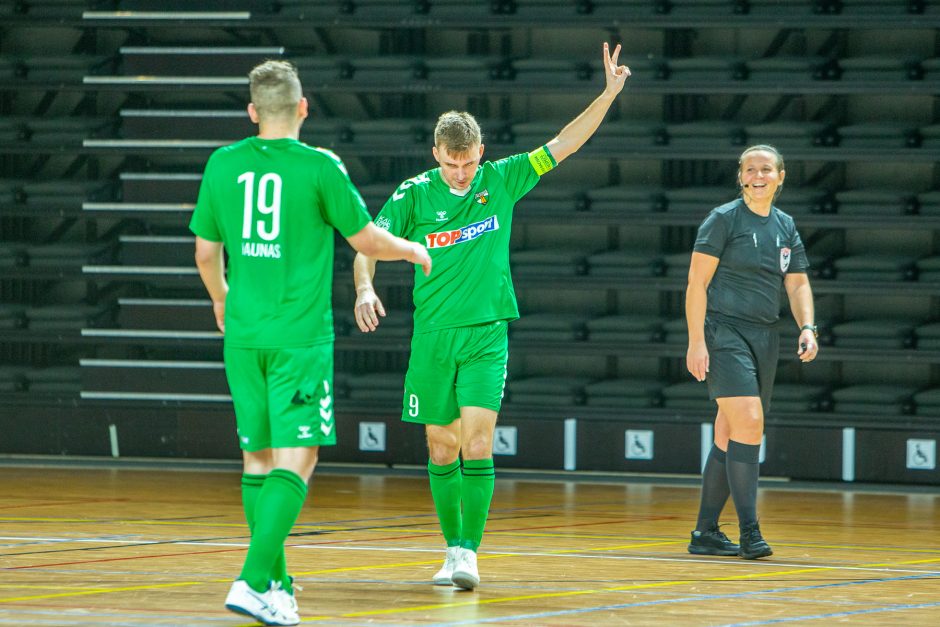 Salės futbolo A lyga: „K.Žalgiris“ – „Kėdainiai United“ 7:3