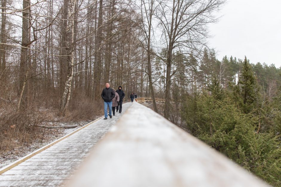 Atnaujinto Kadagių tako lankytojai: čia gražu bet kokiu oru