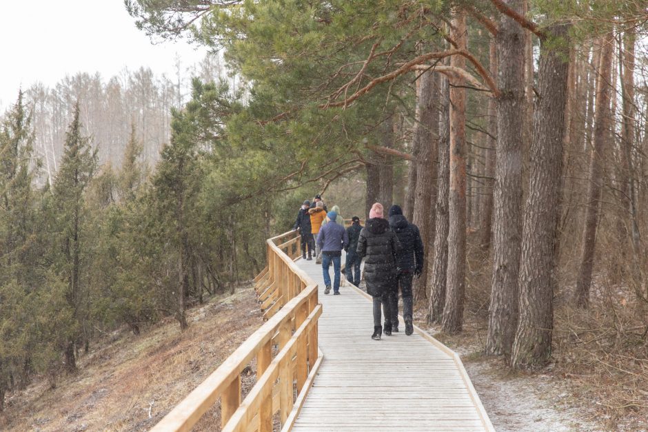 Atnaujinto Kadagių tako lankytojai: čia gražu bet kokiu oru