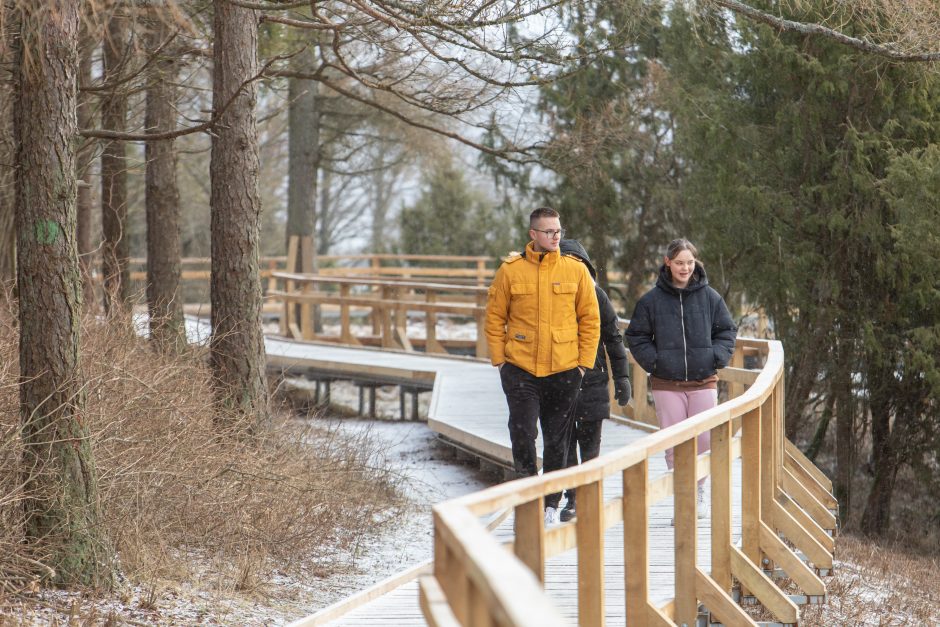 Atnaujinto Kadagių tako lankytojai: čia gražu bet kokiu oru