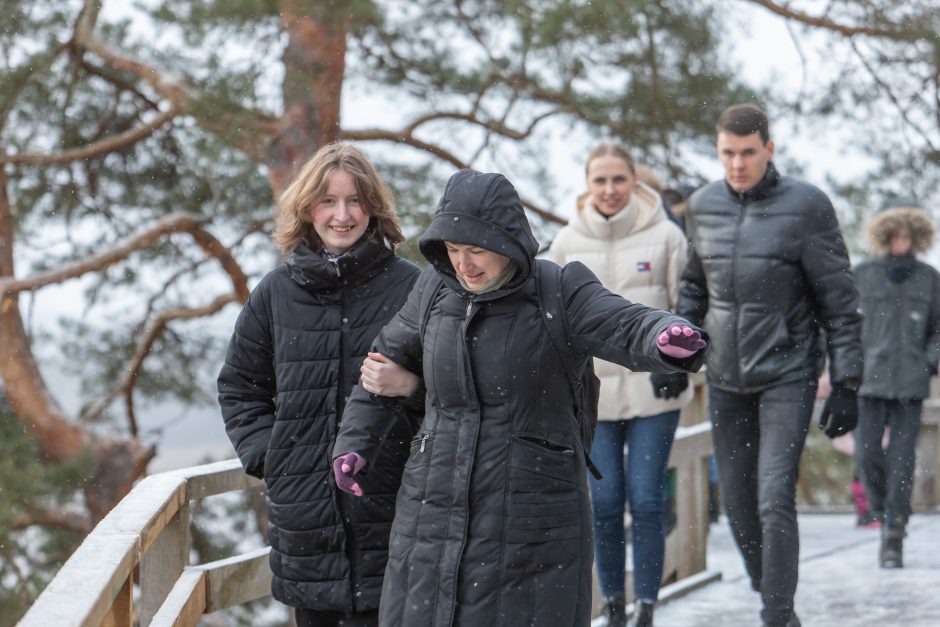 Atnaujinto Kadagių tako lankytojai: čia gražu bet kokiu oru