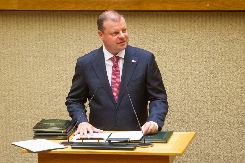 S. Skvernelis tikisi, kad G. Nausėda vienys, o ne skaldys