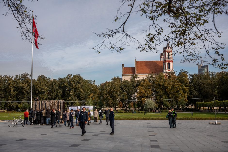 Lukiškių aikštėje iškilo „Laisvės kalvos“ maketas: įvertinkite vaizdą