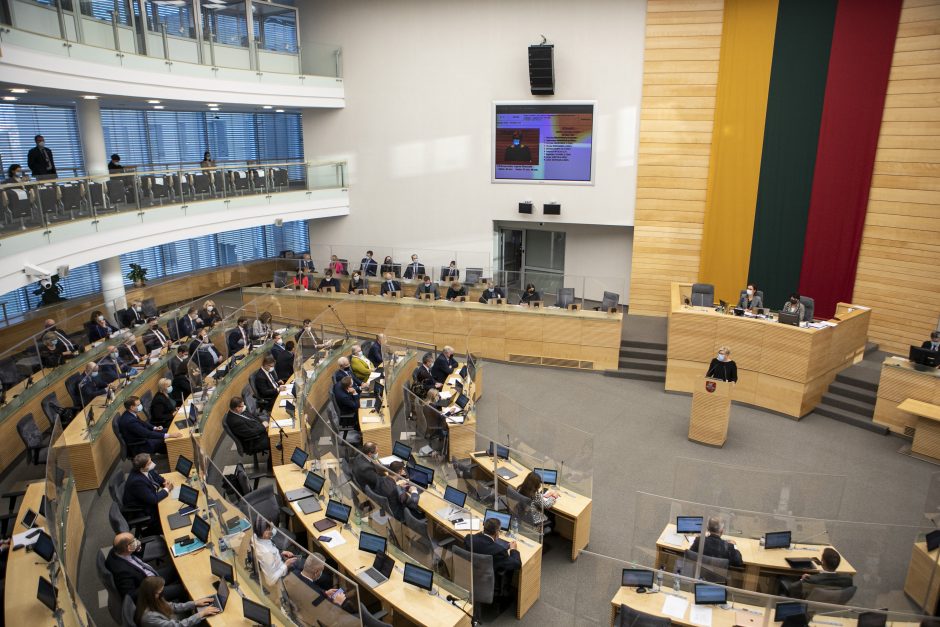 Seimas penktadienį šaukia neeilinį posėdį: tvirtins Vyriausybės programą