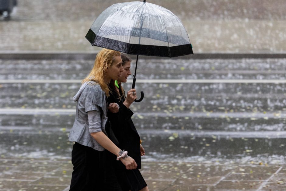 Lietingas antradienis: vietomis iškrito daugiau nei du trečdaliai mėnesio lietaus normos