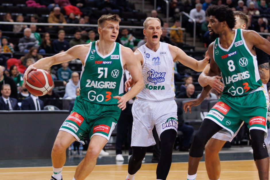 Šįkart „Žalgiris“ rėmėsi jaunimu: neturėjo daug vargo su „Pieno žvaigždėmis“