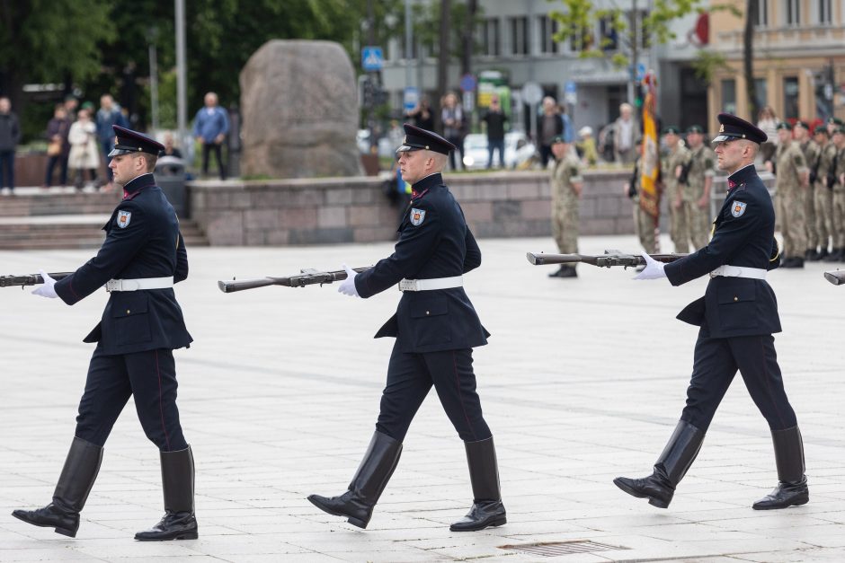 Pėstininkų brigada „Geležinis vilkas“ mini vardo 30-metį: vyko iškilminga rikiuotė