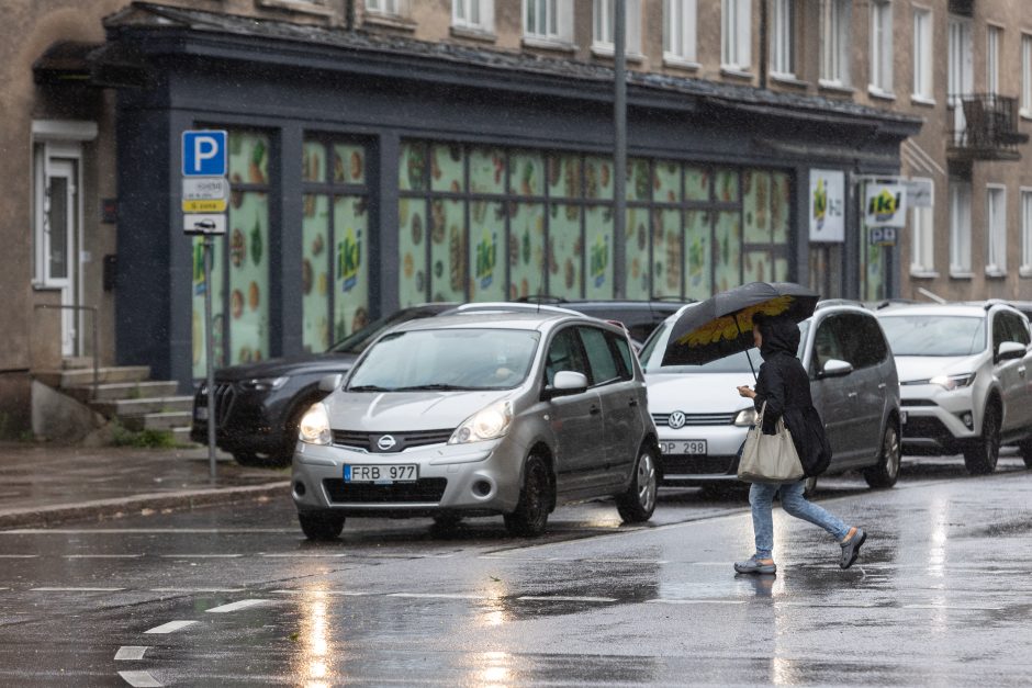 Lietingas antradienis: vietomis iškrito daugiau nei du trečdaliai mėnesio lietaus normos