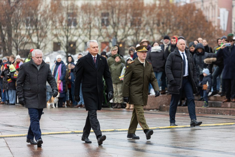 G. Nausėda kariuomenės minėjime: Lietuva išlieka Rusijos imperinių ambicijų taikinyje