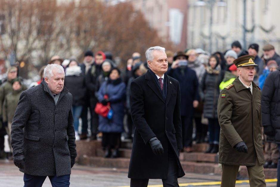 G. Nausėda kariuomenės minėjime: Lietuva išlieka Rusijos imperinių ambicijų taikinyje