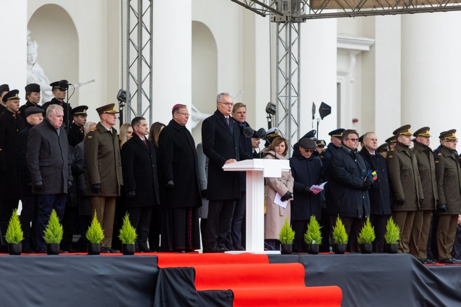 G. Nausėda kariuomenės minėjime: Lietuva išlieka Rusijos imperinių ambicijų taikinyje