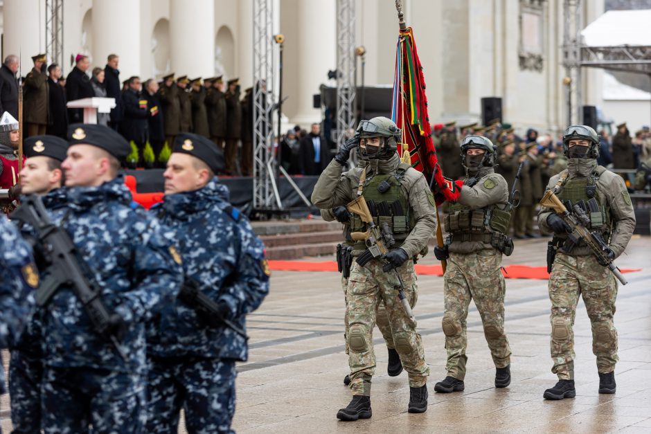 G. Nausėda kariuomenės minėjime: Lietuva išlieka Rusijos imperinių ambicijų taikinyje