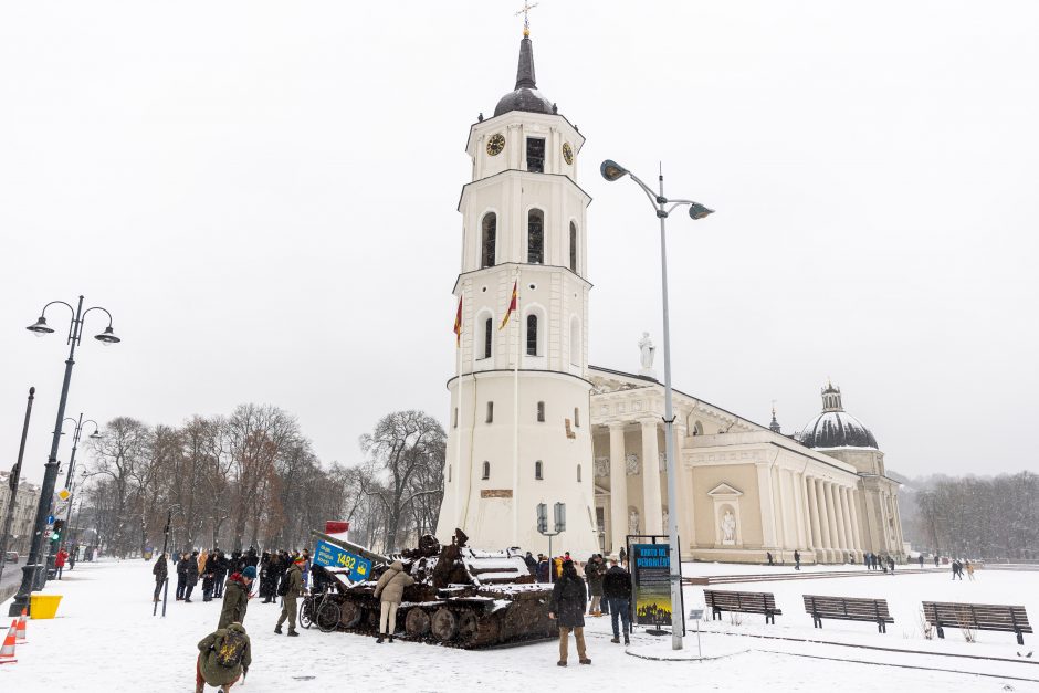 Papiktino raudoni gvazdikai prie rusų tanko: ar Lietuvoje galima garbinti okupantus?